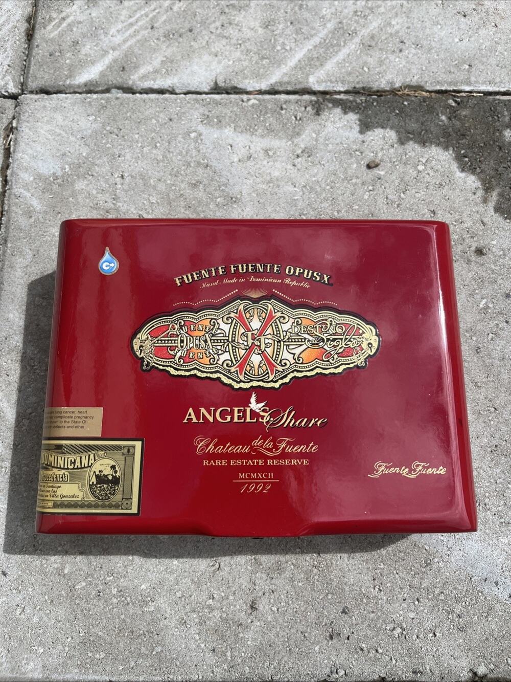 Fuente Opus X Angel’s Share Cigar Box Cigar Collectors Item Tobacco
